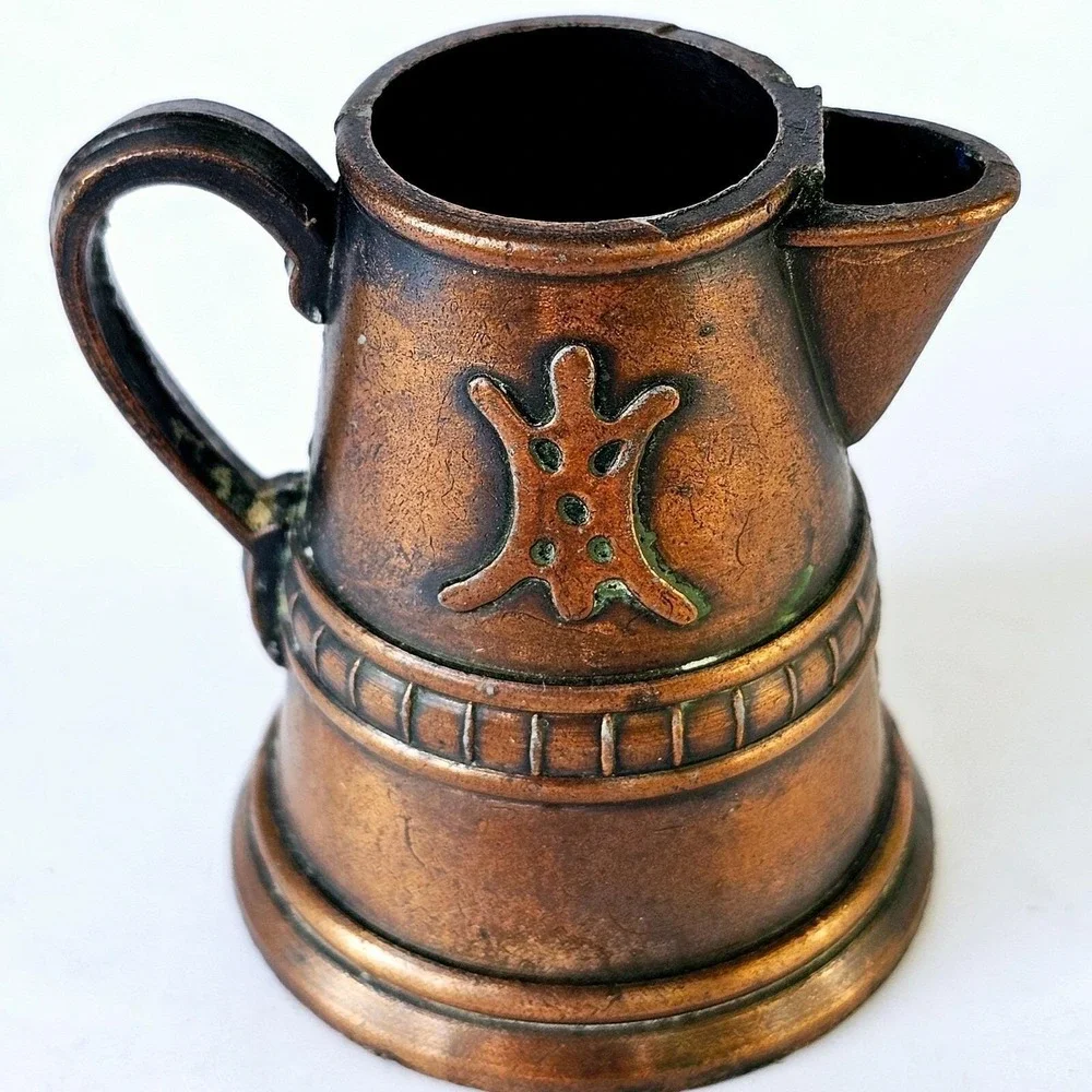 1977 Durham Industries Miniature Pitcher Diecast Copper Tone Item 43 Collectible